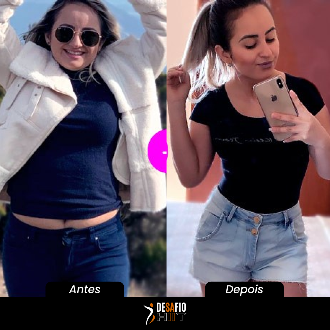 Resultado de aluna do Desafio HIIT